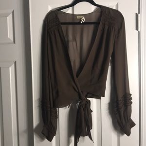 NWOTMax Studio Two piece silk top & gorgeous skirt